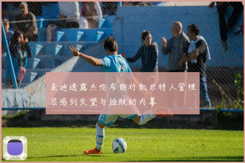麦迪透露杰伦布朗对凯尔特人管理层感到失望与挫败的内幕